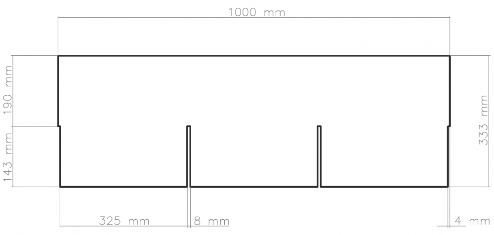 Schéma: Obdĺžnikové asfaltové šindle Guttatec Rectangular