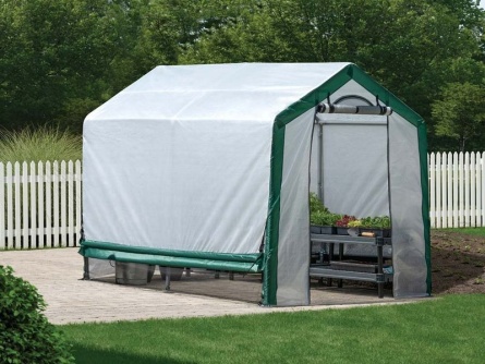 ShelterLogic 1,8 × 2,4 m bielo-zelený