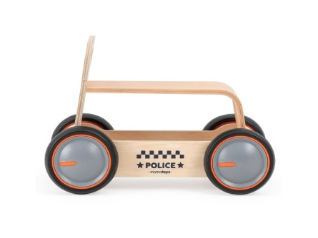 Drevené auto a chodítko Police