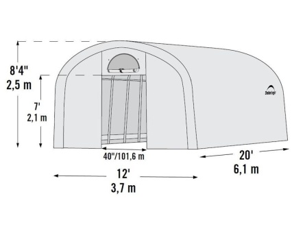 ShelterLogic 3,7 x 6,1 m