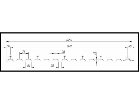 Marlon CSE Original TR 76/16 (číry) - 1,06×2,5 m