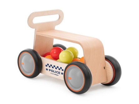 Drevené auto a chodítko Police