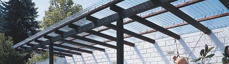 Trapézové dosky na pergole