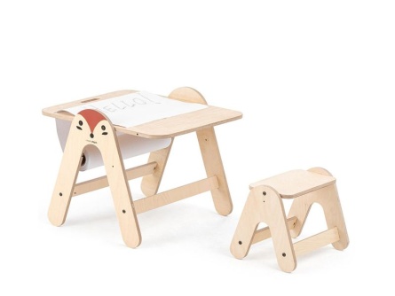 Drevený stolík na maľovanie Fox