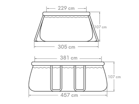Quick Up (š. 3,05 × d. 4,57 × v. 1,07 m)