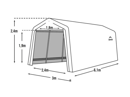 ShelterLogic 3 × 6,1 m