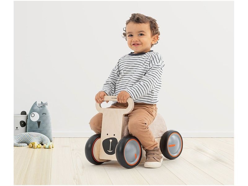 MamaToyz MamaToyz – Drevené autíčko a chodítko Bear