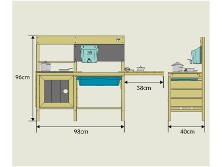 Drevená kuchynka Marmot