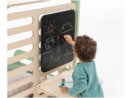 Drevený písací stôl a hojdačka k posteli Sleepy