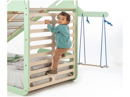 Drevený písací stôl a hojdačka k posteli Sleepy