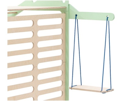 Drevený písací stôl a hojdačka k posteli Sleepy