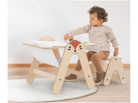 Drevený stolík na maľovanie Fox