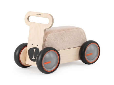 Drevené autíčko a chodítko Bear