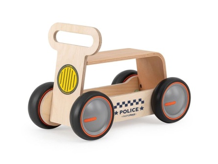 Drevené auto a chodítko Police