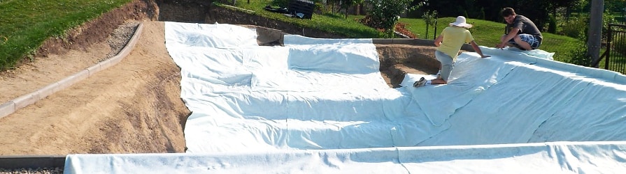 Netkaná geotextília