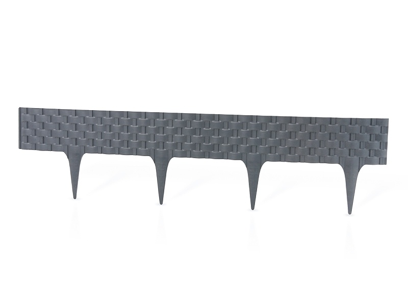 Palisádový obrubník – Rattan Palisade, antracit 2,4 m (balenie 3 ks o dĺžke 0,8 m)
