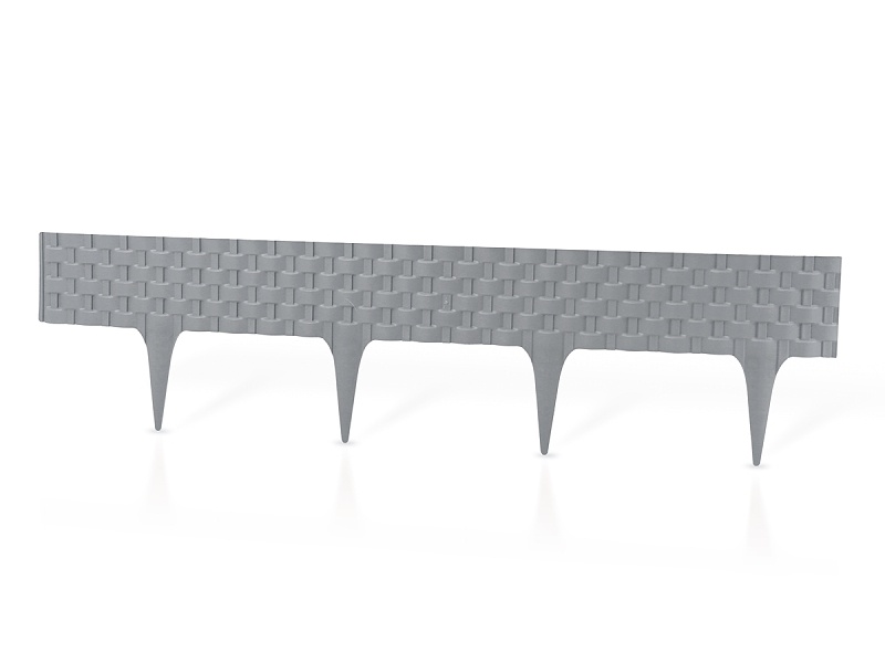 Palisádový obrubník – Rattan Palisade, sivá 3,2 m (balenie 4 ks o dĺžke 0,8 m)