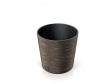 Plastový kvetináč Furu Round Low ECO Wood