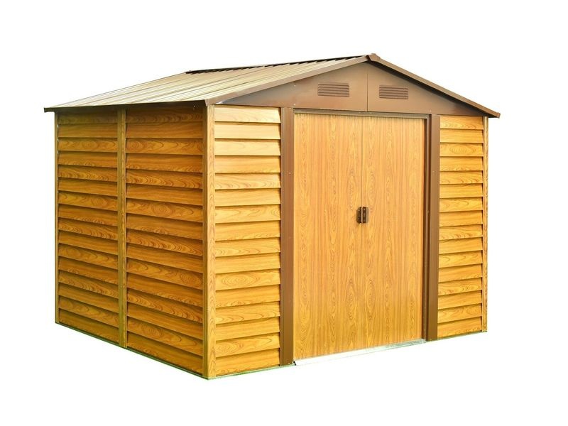 Plechový záhradný domček Maxtore Wood 98, š. 278 × d. 238 × v. 215 cm