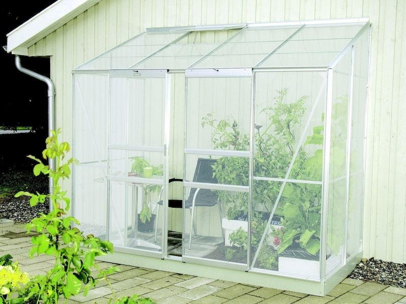 Skleník k stene Vitavia IDA 3300 PC 4 mm (strieborný)