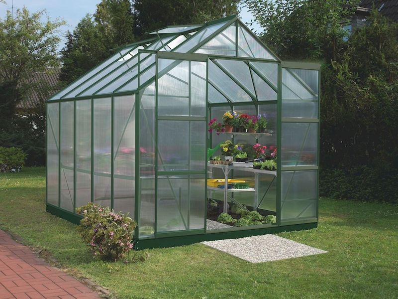 Záhradný skleník z polykarbonátu Vitavia Uranus 8300 PC 6 mm (zelený)