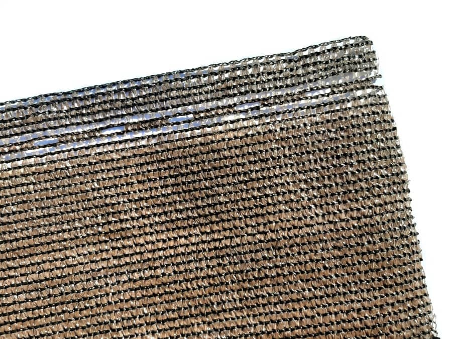 Tieniaca sieť – Shadenet - tienenie 95%, 150 g/m², hnedá 1,5×10 m [15 m²]