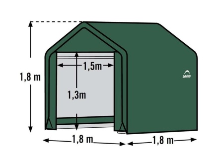 ShelterLogic 1,8 × 1,8 m zelený