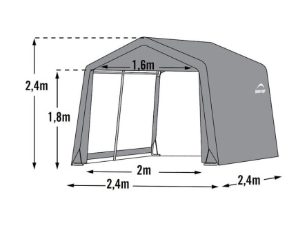 ShelterLogic 2,4 × 2,4 m zelená