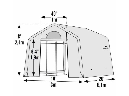 ShelterLogic 3 × 6,1 m