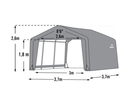 ShelterLogic 3,7 × 3,7 m