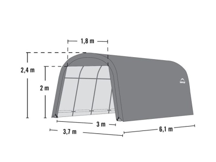 ShelterLogic 3,7 × 6,1 m