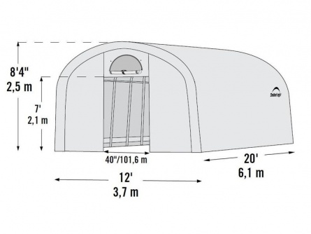 ShelterLogic 3,7 x 6,1 m