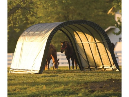 ShelterLogic Run-In-Shed 3,7 × 6,1 m zelený