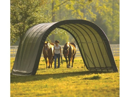 ShelterLogic Run-In-Shed 3,7 × 6,1 m zelený