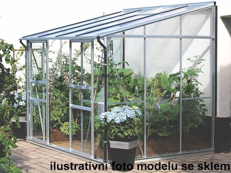 Skleník k stene Vitavia IDA 5200 PC 6 mm (strieborný)
