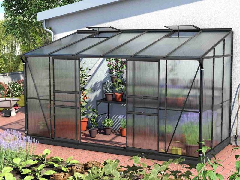 Skleník na stenu – VITAVIA IDA 7800, PC 6 mm