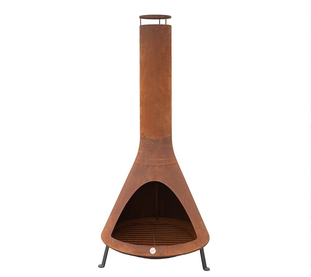 Záhradný krb z ocele – Westmann (hrdzavý)